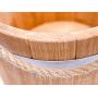 Pickle Bucket with a Lid, Wooden Pickling Barrel, Wood Pickling Crock for Fermentation