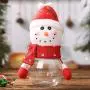 Weihnachtliche Süßigkeitendose, Niedlicher bunter Elch/Santa/Schneemann Klare Schokoladenbehälter Süßwaren Aufbewahrungsglas, Geschenk für Kinder, Kids