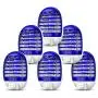 GLOUE Zapper Electric, Bug Zapper Electronic Insect Killer Flies Pests Trap Indoor, Mosquito Killer with Blue Light for Backyard, Patio, Bedroom, Kitchen, Office (6 Packs) GLOUE Zapper Electric, Bug Zapper Electronic Insect Killer Flies Pests Trap Indoor, Mosquito Killer with Blue Light for Backyard, Patio, Bedroom, Kitchen, Office (6 Packs)