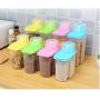 Multi-grain storage tank/kitchen food storage box/plastic food cans grain storage tank 4 sets