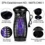 Bug Zapper for Outdoor Indoor - High Powered Waterproof Electric Mosquito Zapper Killer, Insect & Fly Trap , Light Bulb Lamp for Backyard, Garden, Patio, Home