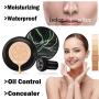 Air Cushion CC Cream Mushroom Head Foundation, Firstfly Moisturizing BB Cream Makeup Long Lasting Matte Concealer (Natural)