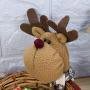 NUOBESTY Christmas Candy Storage Basket Xmas Storage Basket Fruits Container Basket Box Jar Christmas Party Gift Holder for Home Party Decoration (Elk)