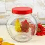 HOUSIYU Candy Jar Tilt-Type Sealed Can with Lid, Suitable for Confectionery Food, Dried Fruit Seasoning, Glass Food Storage Container, 1500ml HOUSIYU Candy Jar Tilt-Type Sealed Can with Lid, Suitable for Confectionery Food, Dried Fruit Seasoning, Glass Food Storage Container, 1500ml