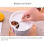 Rotatable Storage Tanks Grain Storage Box Sealed Cans Kitchen Plastic Cover With Transparent Jar Miscellaneous Grain Storage Can,Big