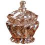 FUYU Royal Embossed Crystal Glass Jar With Lids Candy Jar Food Jar Jewelry Box