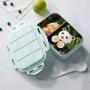 LZRDZSW Portable Insulated Lunch Box Food Storage Container, Bento Lunch Box with Fruit/yogurt Jar, Covered Adult Food Storage Container, Perfect Food Snack Bento Box Airtight Bento Boxes