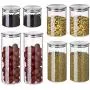 Glass Sealed Jars, Kitchen Household Grain Storage Tanks, Storage Spices/Pasta/Oatmeal/Flower Tea Glass Sealed Jars, Kitchen Household Grain Storage Tanks, Storage Spices/Pasta/Oatmeal/Flower Tea