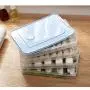 Single Layer Refrigerator Storage Box Food Dumplings Egg Fish Airtight Storage Container Plastic Box dispensador de cereal,Blue Single Layer Refrigerator Storage Box Food Dumplings Egg Fish Airtight Storage Container Plastic Box dispensador de cereal,Blue
