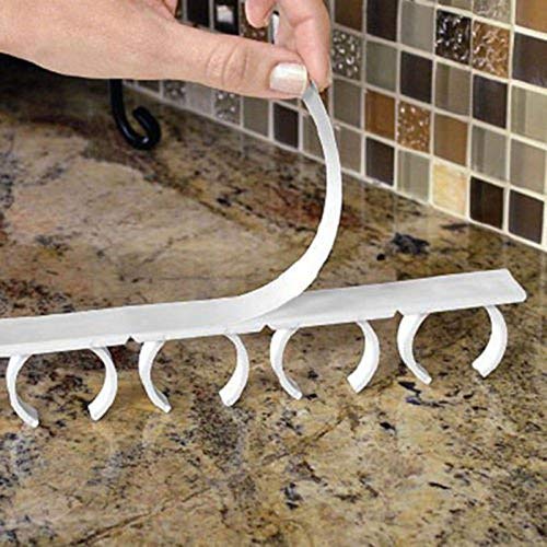 WindGoal 4 Sets 20Racks Kitchen Clip Strips Spice Gripper Jar Rack Storage Holder For Wall Cabinet Door