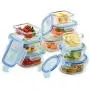 Glas-Lebensmittellagerbehälter, 1790 Stück, [18-teiliges Set], Glas-Meal-Prep-Behälter, luftdichte Glas-Lunchboxen, BPA-frei, FDA-zugelassen, bruchsicher (9 Deckel & 9 Behälter)