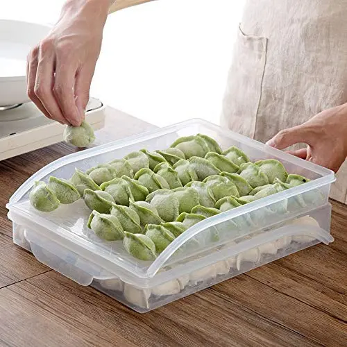 Kühlschrank Lageregler – 1er Pack mit Deckel, transparente Lebensmittel- und Obstbehälter, Küchencontainer-Boxen