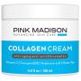Skin Tightening Collagen Serum Cream with Hyaluronic Acid Anti Aging Face Treatment Fine Lines Wrinkles Men Women 4 Ounce Jar