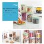 ZSJZHB Plastic Grain Storage Tank, Food Sealed Cans, Kitchen Transparent Snack Storage Box, Kitchen Storage Box, Environmentally Friendly Kitchen Grain Storage