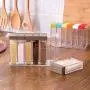 meiyuan 6 in 1 Spice Jar Set Seasoning Condiment Storage Container Kitchen Tool Multicolor meiyuan 6 in 1 Spice Jar Set Seasoning Condiment Storage Container Kitchen Tool Multicolor