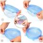 Watana973 Reusable Silicone Stretch Lids Food Kitchen Storage Wraps Cover Various Size 12 Piece