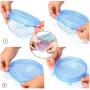 Watana973 Reusable Silicone Stretch Lids Food Kitchen Storage Wraps Cover Various Size 12 Piece