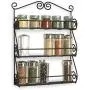 Étagère à épices 3 niveaux, porte-pots à épices, étagier de rangement debout, pour cuisine, bureau, placard, comptoir, étagier libre-service. Étagère à épices 3 niveaux, porte-pots à épices, étagier de rangement debout, pour cuisine, bureau, placard, comptoir, étagier libre-service.