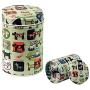 BESTonZON 6PCS Tinplate Tea Tin Candy Container Jars Tea Box Double Cover Tea Tin Storage (Random Color)