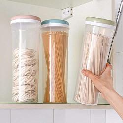 HOMELUNY Set of 4 Kitchen Clear Plastic Storage Container Food Storage Jars Cereal Containers for Storage Airtight Jars for Candy, Cookie, Rice, Sugar,Flour,Snacks Keeping Food Dry & Fresh green