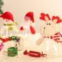 2 Pièces Pots en Plastique de Noël avec Couverture en Peluche de Père Noël/Elan pour Stockage de Bonbons/Nourriture, Cadeau de Fête de Noël 2 Pièces Pots en Plastique de Noël avec Couverture en Peluche de Père Noël/Elan pour Stockage de Bonbons/Nourriture, Cadeau de Fête de Noël