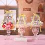 Glas-Süßigkeitenbehälter Groß, Kreativer Transparenter Lagerbehälter, Transparenter Süßigkeitenbehälter für Cookie-Buffets/Hochzeitsdekoration, Zuhause, 3,6L