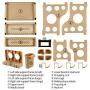 3-Tier Standing Spice Rack Kitchen Bathroom Countertop Storage Organizer,Spice Bottle Jars Holder Rack Iron Shelf