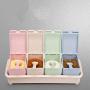 DUDDP Storage Spice lar set Seasoning Container Spice Jar Kitchen Spices Container Dry Storage Bottle Set Kitchen Dressing Salt Spice Tank Organizer Box