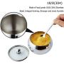 SAYEEC Stainless Steel Condiment Jars with Lids Spoon Seasoning Containers Spice Jar Salt Pepper Sugar Storage Organizers