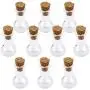 Bouteilles en verre en forme de bulbes Yalulu, 20 pièces, Décoration DIY, Bouteilles de souhait en verre avec bouchon, Cadeaux de mariage et fêtes.