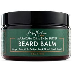 Shea Moisture Mens Beard Balm, All Natural ingredients, Made With Maracuja Infused Shea Butter, Shape-Smooth & Define, 4 Ounce