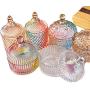 Colorful Glass Candy Tank Spices Storage Box Sugar Bowl With Lids Storage Jewelry Box Fruit Container Jewelry Storage Organizer,7
