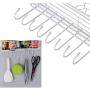 YAONIEO 5-Tires Space Saving Refrigerator Side Storage Rack Kitchen Spice Jars Shelves Holder White