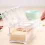 Clear Acrylic Seasoning Box Set, Premium Condiment Spice Jar With Lid And 4 Serving Spoons Portable Spice Storage Canister