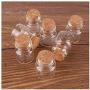 100pcs 222512.5mm 4ml Mini Glass Wishing Spice Bottles Tiny Jars Vials With Cork Stopper Pendant Crafts Wedding Gift