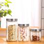 WH- 6 Sets A Transparent Glass Jar Kitchen Storage Sealed Storage Tea Cereals Snacks Small Jar