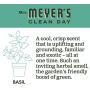 Mrs. Meyers Clean Day Liquid Hand Soap Refill, Cruelty Free and Biodegradable Formula, Basil Scent, 33 Oz