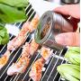 12 pcs/set Clear Lid Magnetic Spice Tin Jar Stainless Steel Spice Sauce Storage Container Jars Kitchen Condiment Holder Houseware