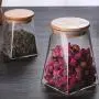 Glasbehälter mit Dichtung/Glasbehälter/Dichtgläser für Trockenprodukte wie Mehl, Müsli, Kaffee