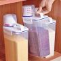 Kitchen Food Storage Jar Airtight Food Storage Storage Container Package 2 Kitchen Food Storage Tank Plastic Hand Strap Measuring Cup Sealed Rice Barrel