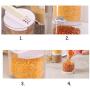 Kitchen Clear Acrylic Seasoning Box Set, 5 Piece Condiment Jar With Perforated Lid Portable Spice Storage Canister-a