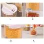 Kitchen Clear Acrylic Seasoning Box Set, 5 Piece Condiment Jar With Perforated Lid Portable Spice Storage Canister-a