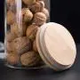 Ensemble de 3 Pots en Verre de 3x250ML avec Couvercle en Bambou et Anneau de Joint en Silicone pour Stockage Alimentaire Cuisine, Idéal pour Bonbons, Biscuits, Riz, Sucre, Farine, Pâtes, Noix Ensemble de 3 Pots en Verre de 3x250ML avec Couvercle en Bambou et Anneau de Joint en Silicone pour Stockage Alimentaire Cuisine, Idéal pour Bonbons, Biscuits, Riz, Sucre, Farine, Pâtes, Noix
