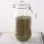 Clear Glass Candy Jar with Lid - Wide Mouth Preserving Jar Cookie Container Tea Storage Canisters Food Storage Container (2000 ML/67.6OZ)
