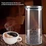 Coffee Beans Storage Container - 1000ml Glass Storage Jar Coffee Beans Kitchen Food Container Stainless Steel Lid