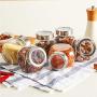 Glass Sealed Cans/Food Storage Jar Spice Teas Beans Candy Preservation Bottle Kitchen Tools About 180Ml,10 Pieces