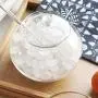 Glas Zuckerstreuselbehälter mit Deckel und Löffel, transparenter Zuckerbehälter für Küche, Gewürzbehälter, 350ml