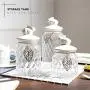 AXTG Candy Jar, Airtight Glass Storage Jar Kitchen Food Container Canister Candy Storage Give Your Child The Best Gift,Big Size: D10.5cmXH24.5cm