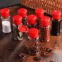 HUAIREN Condiment Bottles Plastic Seasoning Jar Pepper Shaker Salt Can Seasoning Jar Seasoning Jar Storage Jar Barbecue Kitchen Supplies-Green