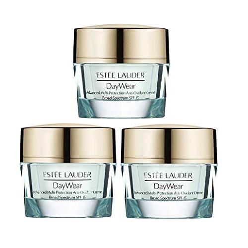 Estee Lauder DayWear Advance Multi-Protection Anti-oxidant Creme SPF15-1.5oz/45ml Travel Size (Set 3 Jars .5oz each)